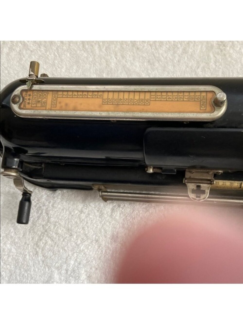 Antique Todd Protectograph Check Writer 1920s Vintage G.W. Todd Rochester NY Emb - Picture 3 of 5